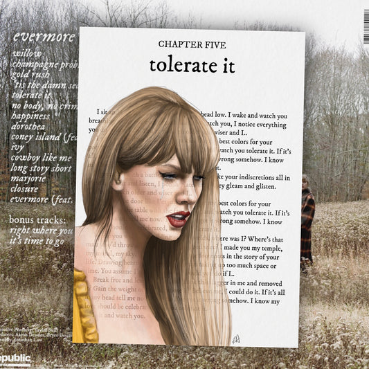 tolerate it art print