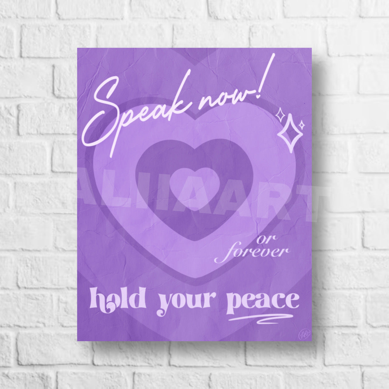 speak now art print poster