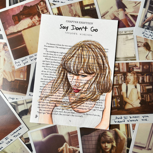 say don’t go art print