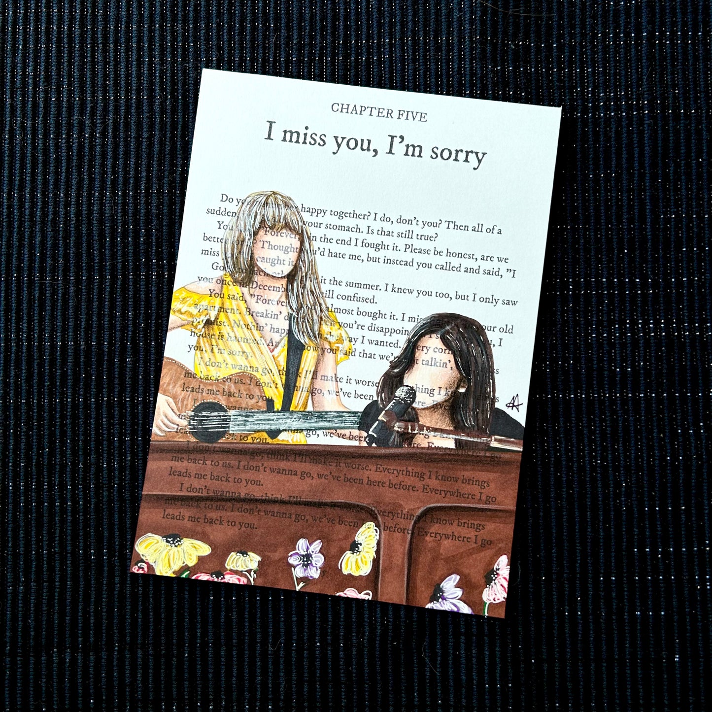 i miss you i’m sorry art print