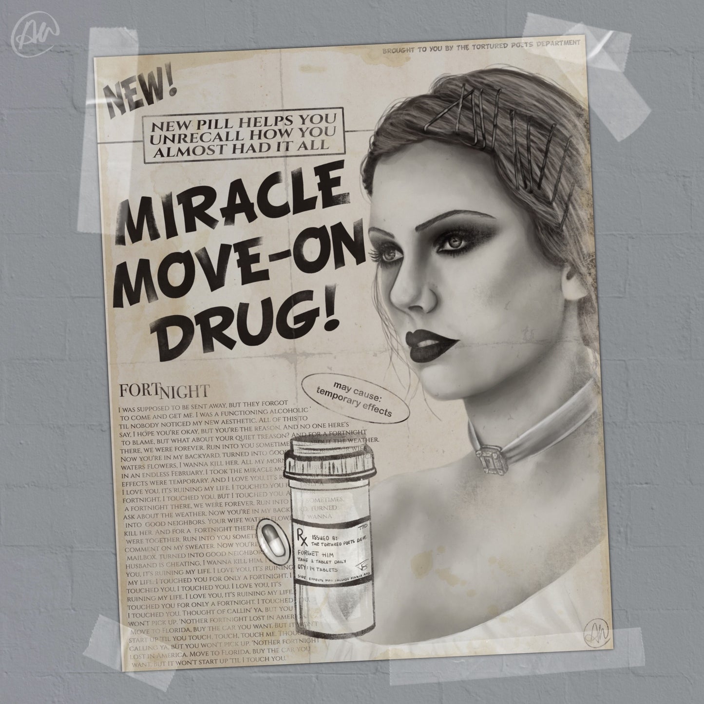 miracle move-on drug art print