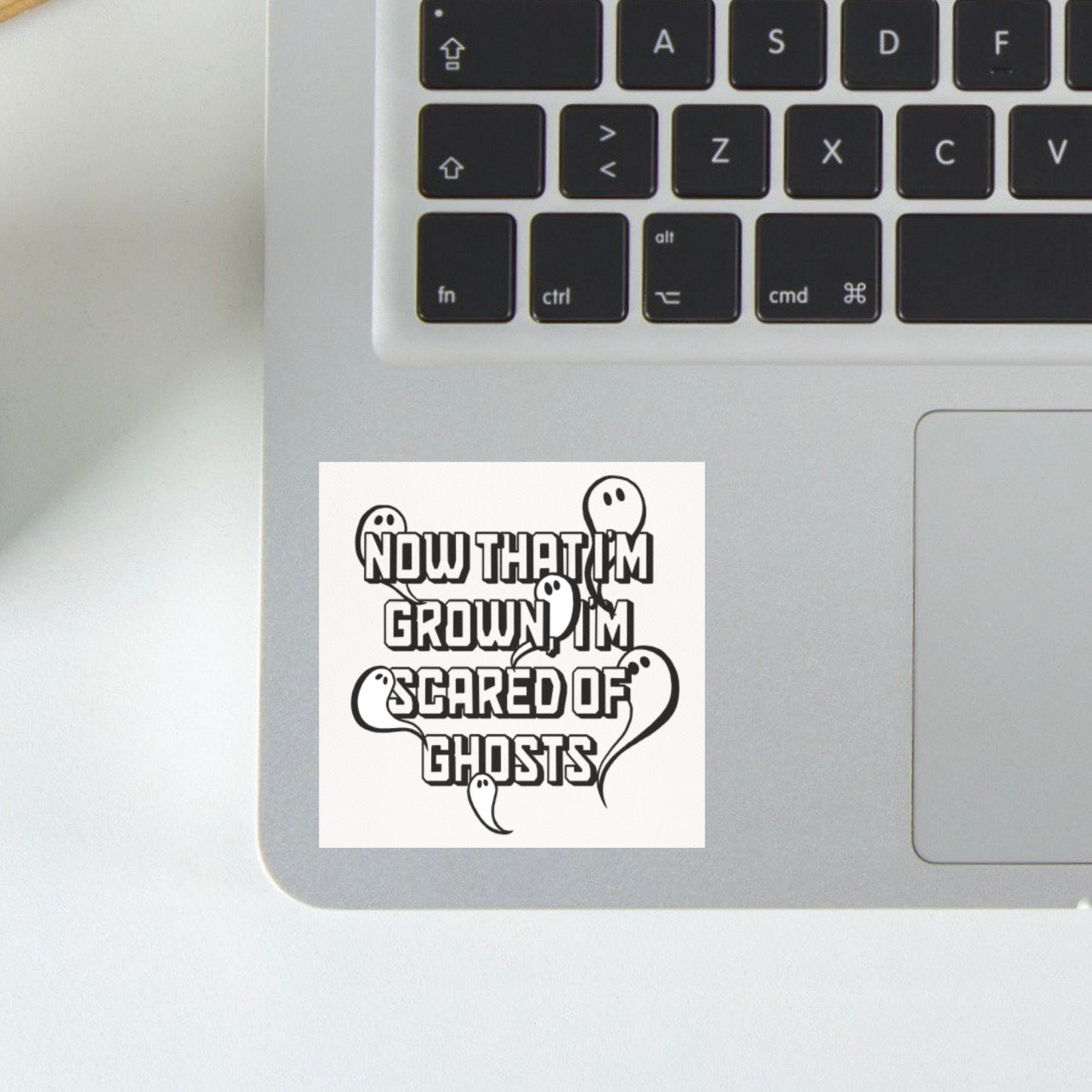 scared of ghosts sticker