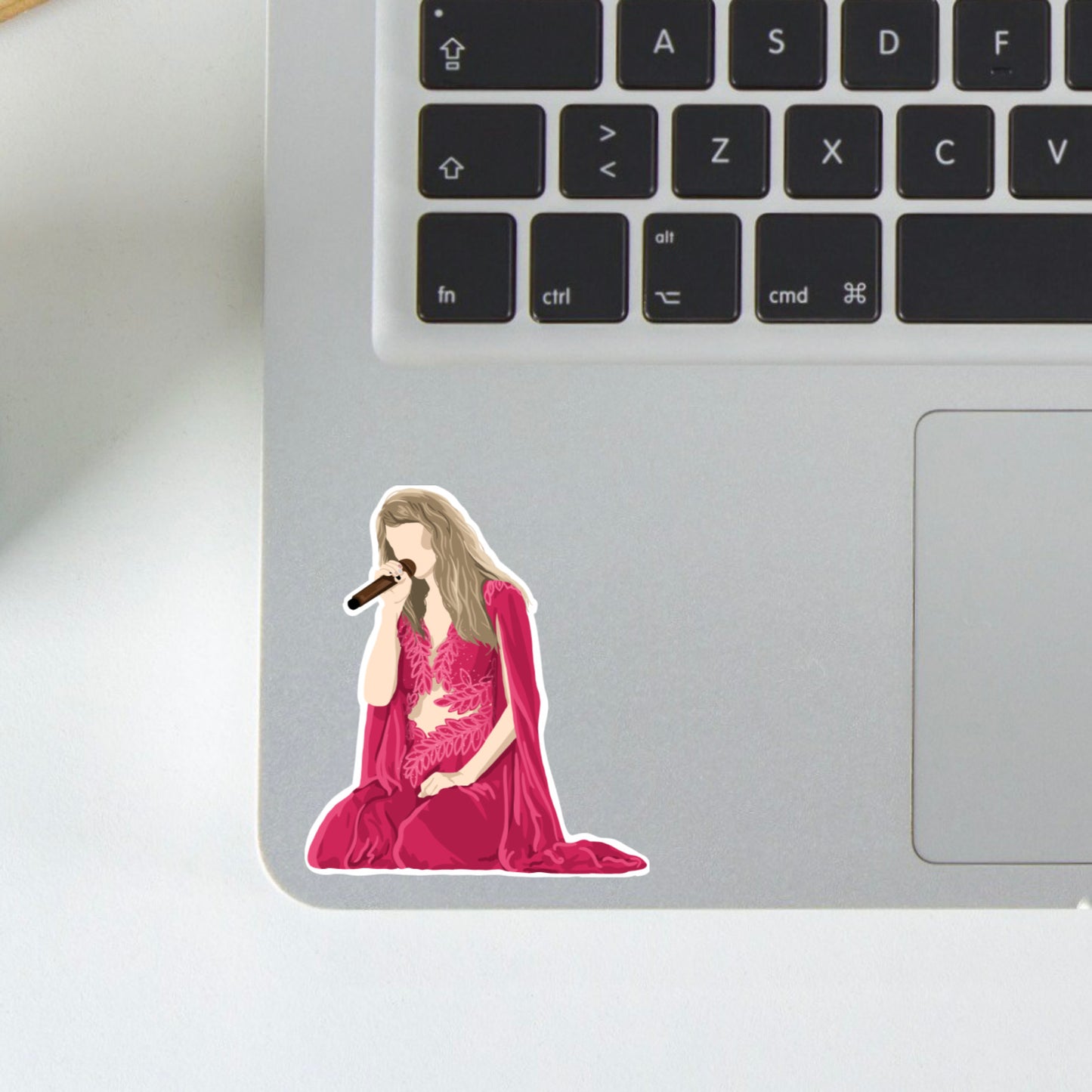 eras pink dress sticker