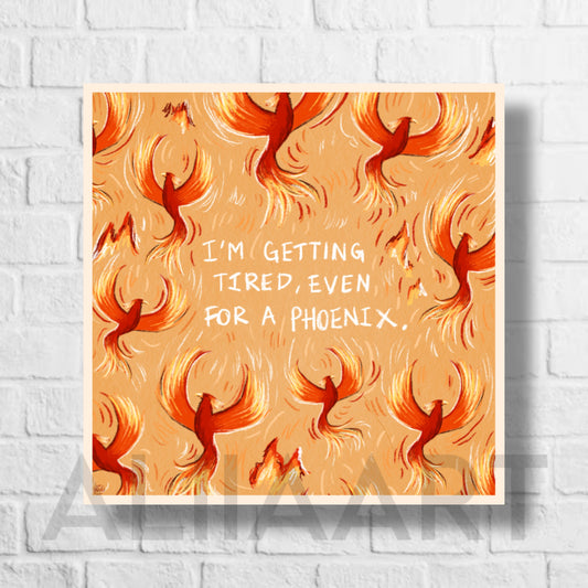 even for a phoenix art print