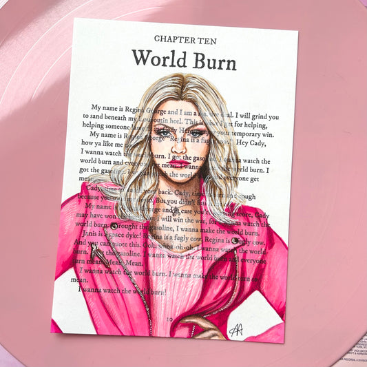 world burn art print