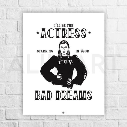 bad dreams art print poster