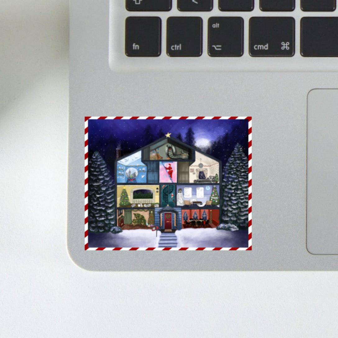 christmas lover house sticker