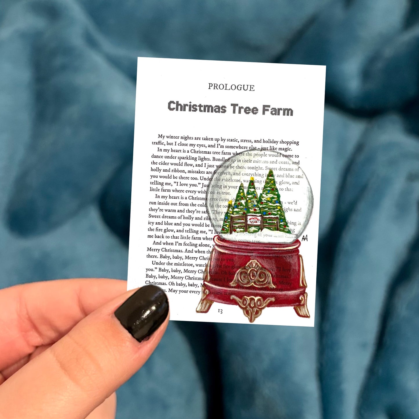 christmas tree farm sticker