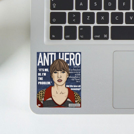 anti hero magazine sticker