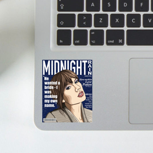 midnight rain magazine sticker