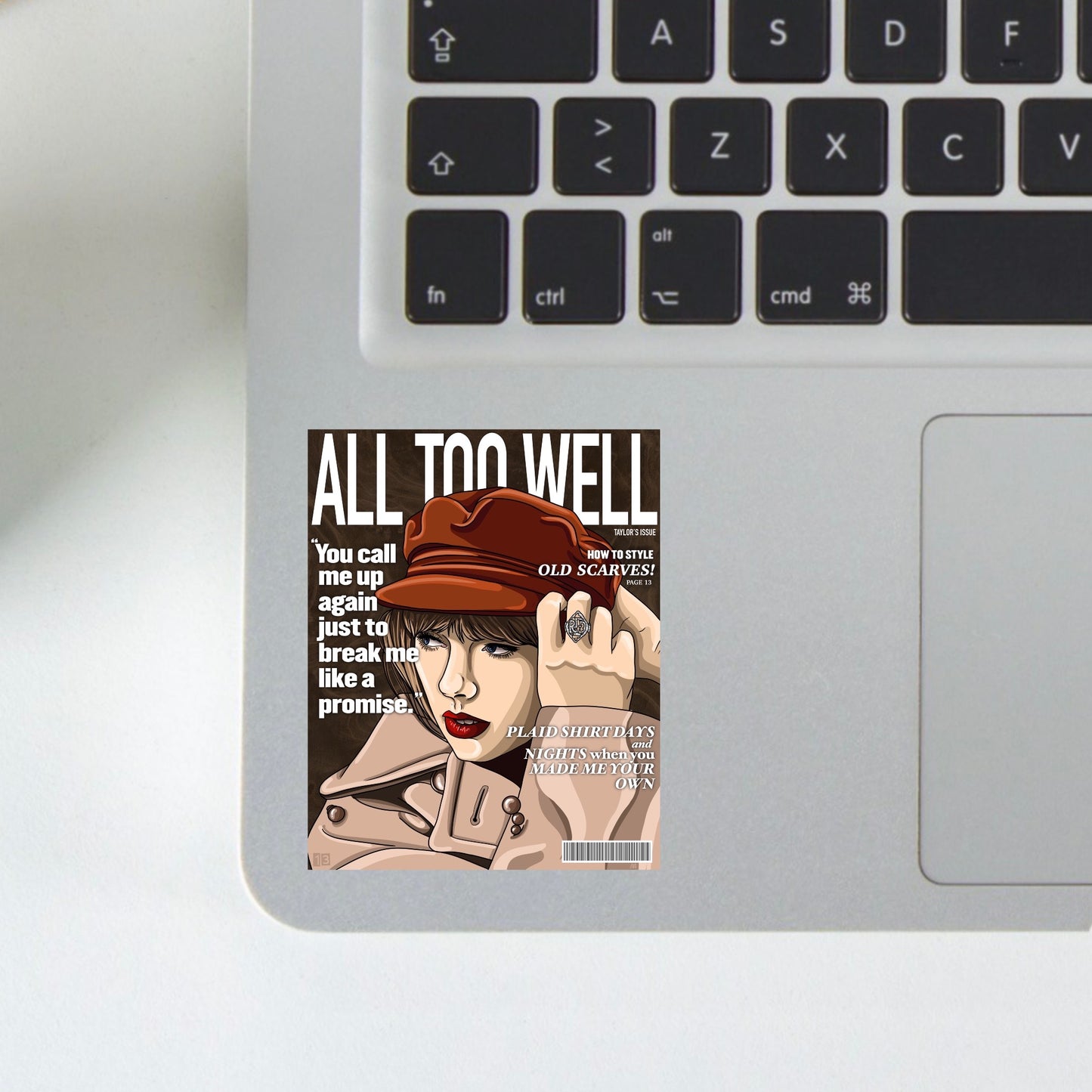 all too well magazine sticker