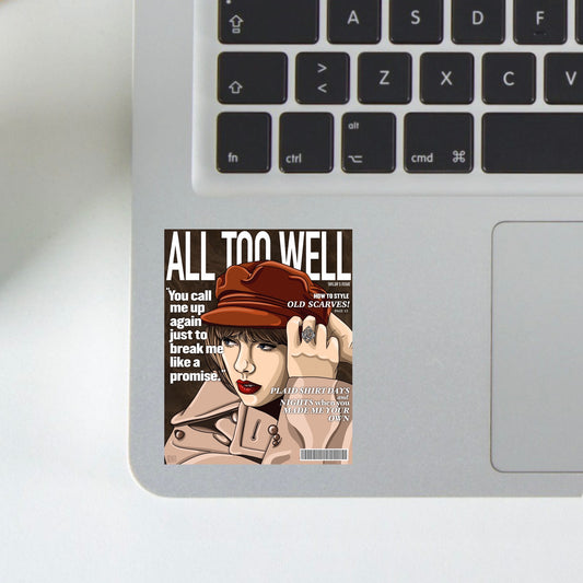 all too well magazine sticker