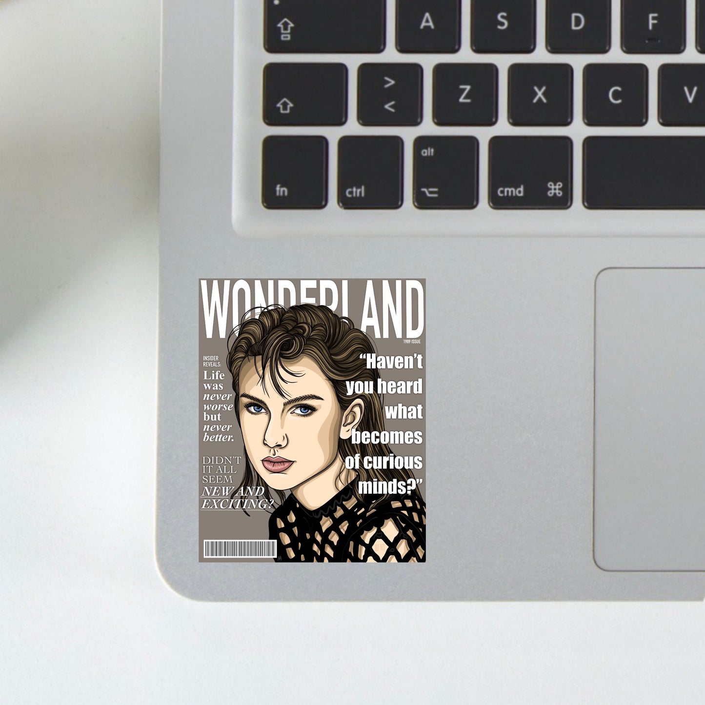 wonderland magazine sticker