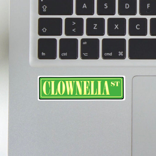 clownelia street sticker