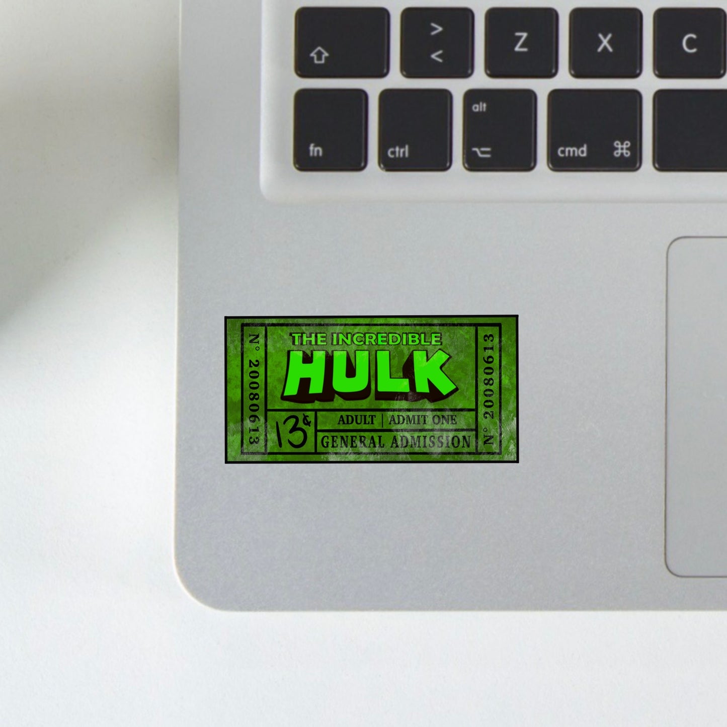 hulk ticket sticker