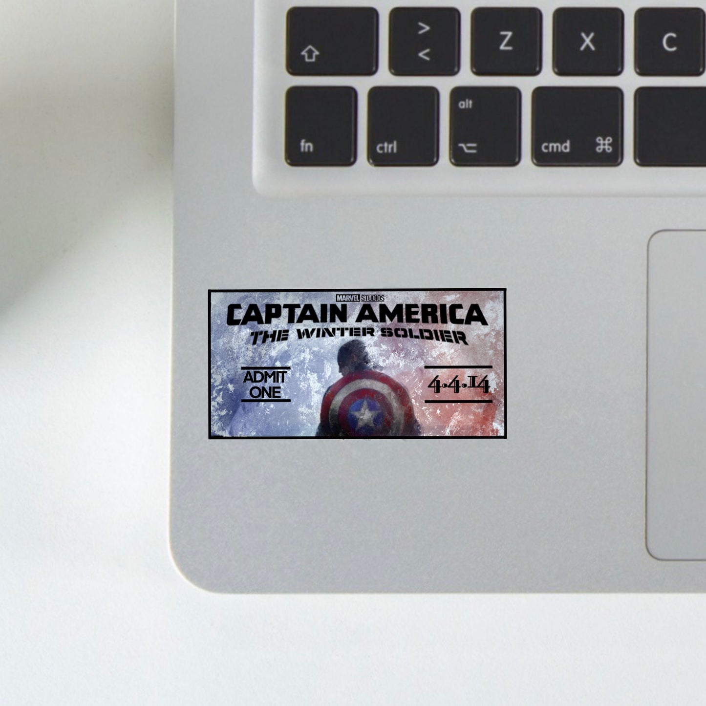 capt. america tws ticket sticker