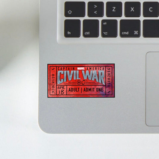 capt. america CW ticket sticker