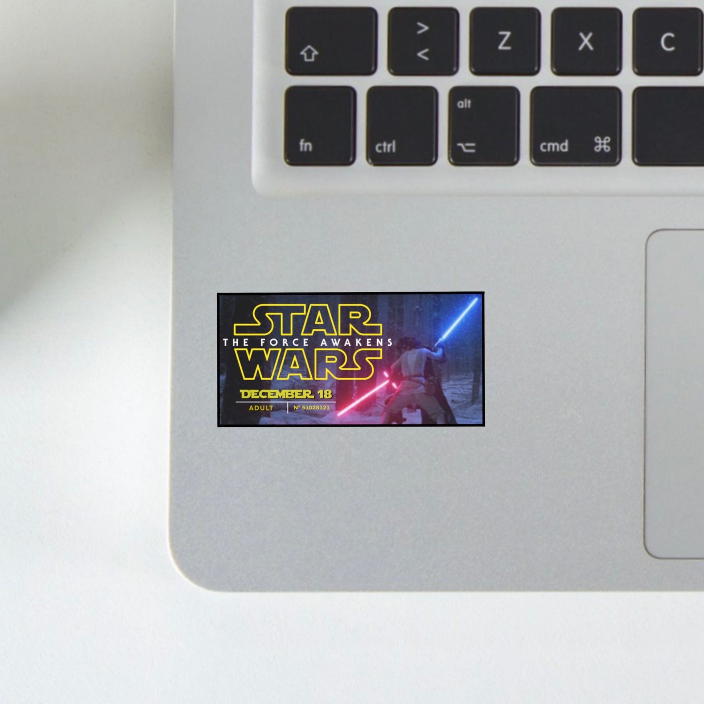 force awakens ticket sticker