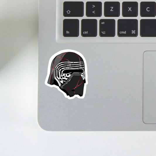 kylo helmet sticker