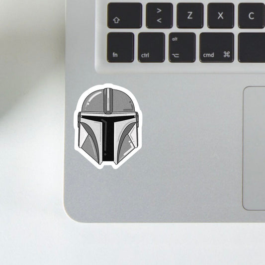 mando helmet sticker