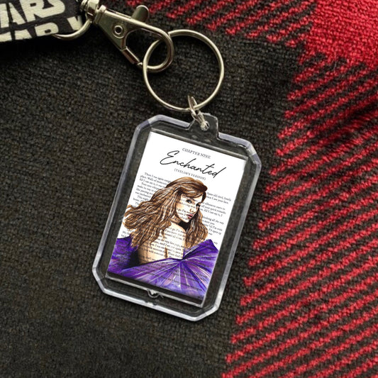 enchanted tv keychain