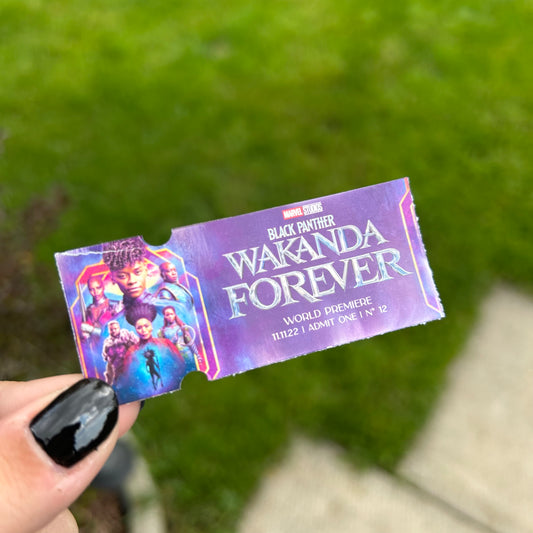 w forever ticket sticker