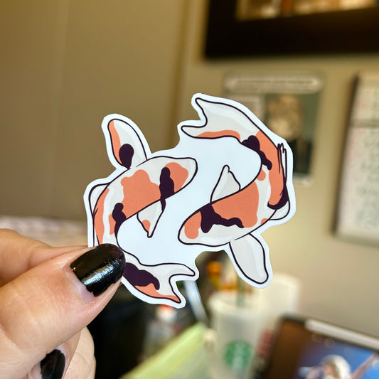 koi fish sticker