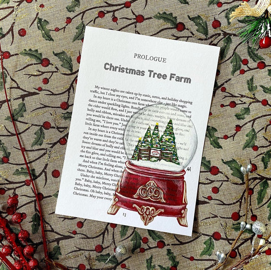 christmas tree farm art print