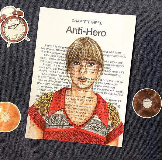 anti hero art print