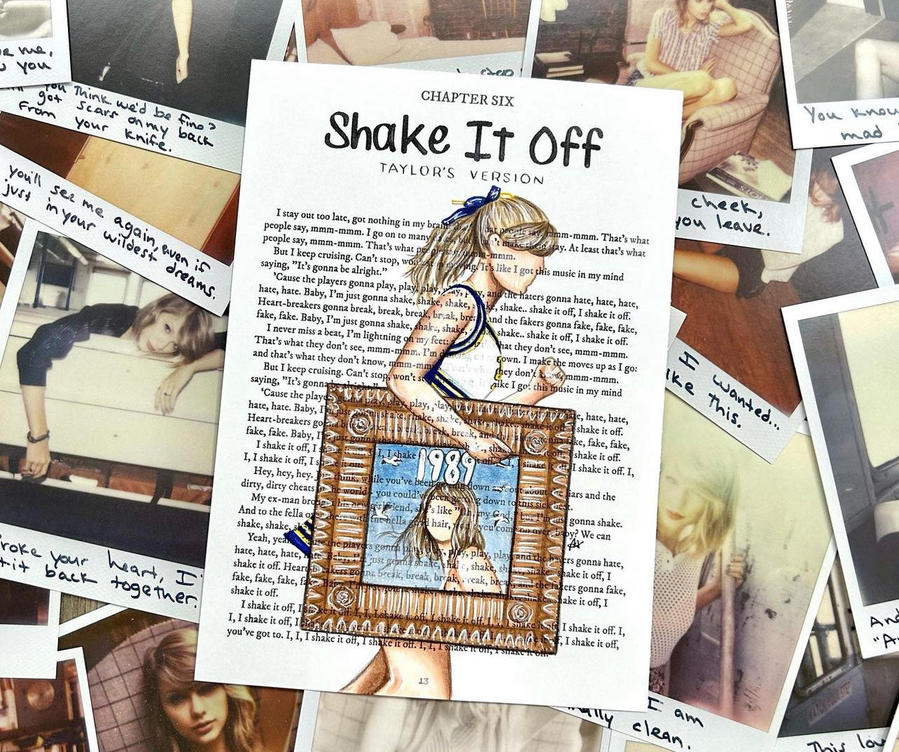 shake it off tv art print