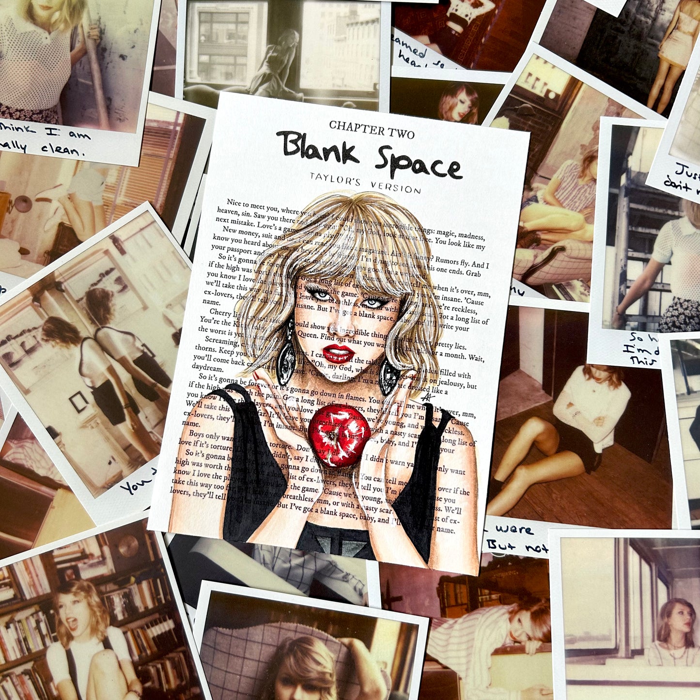 blank space tv art print