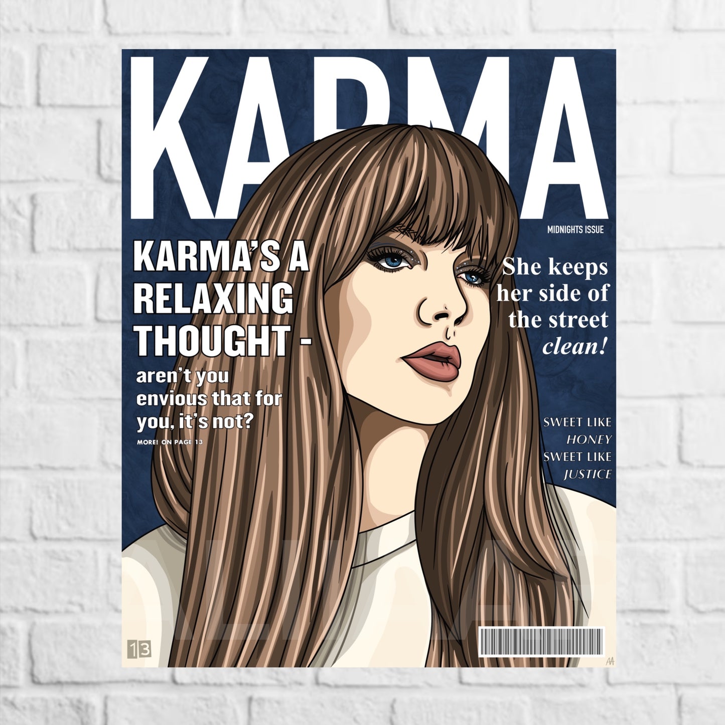 karma magazine art print