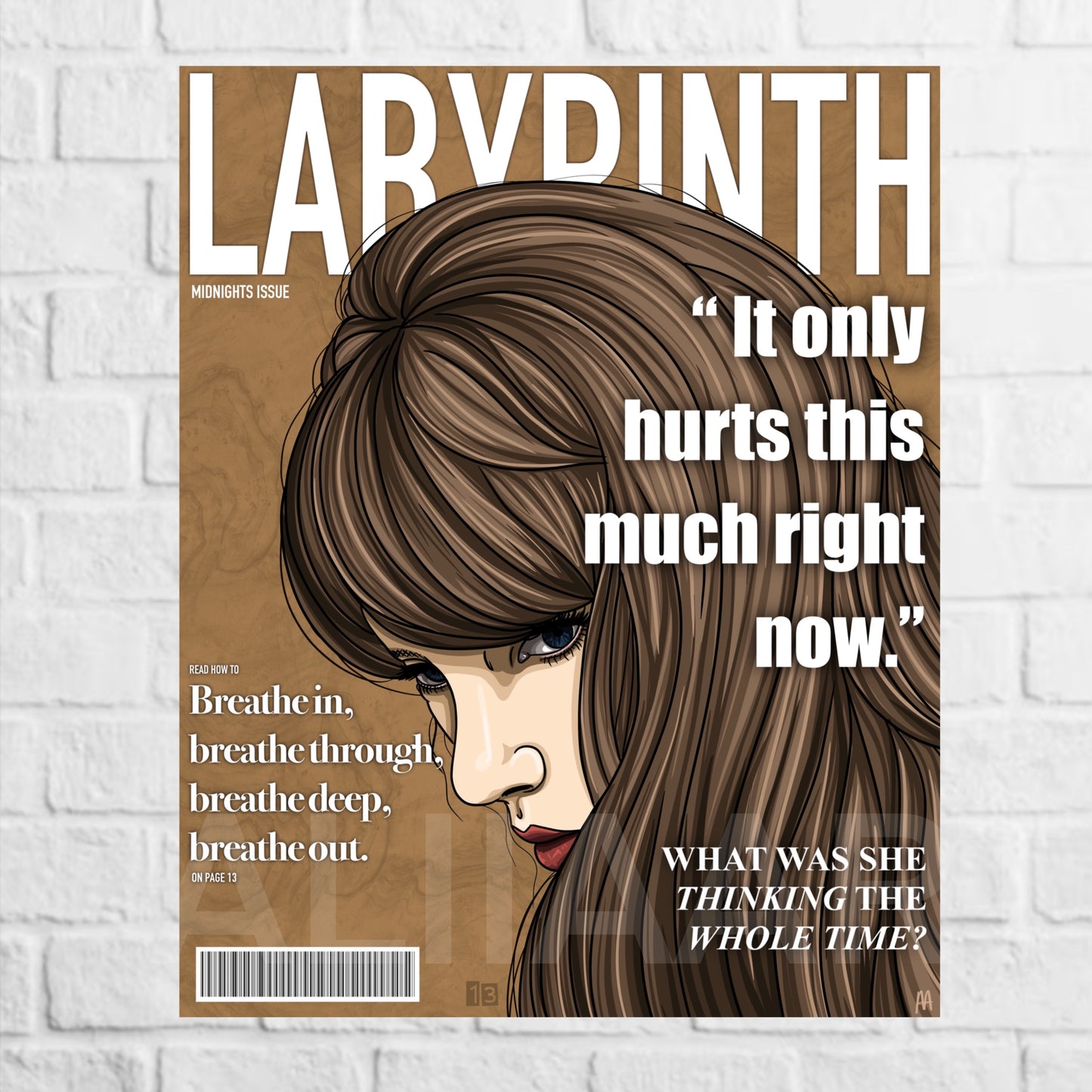 labyrinth magazine art print