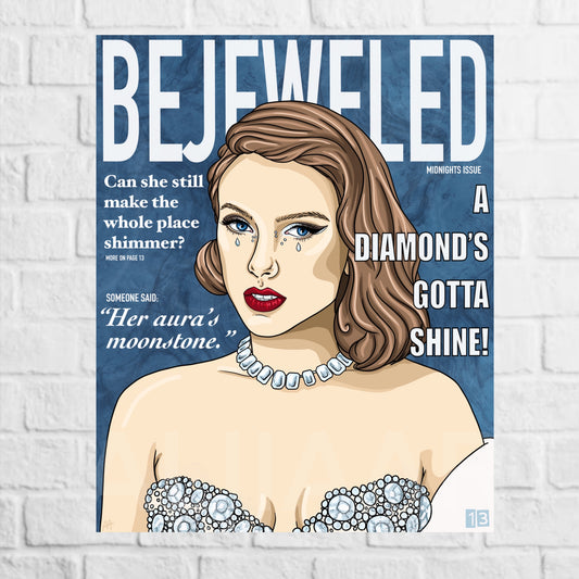 bejeweled magazine art print