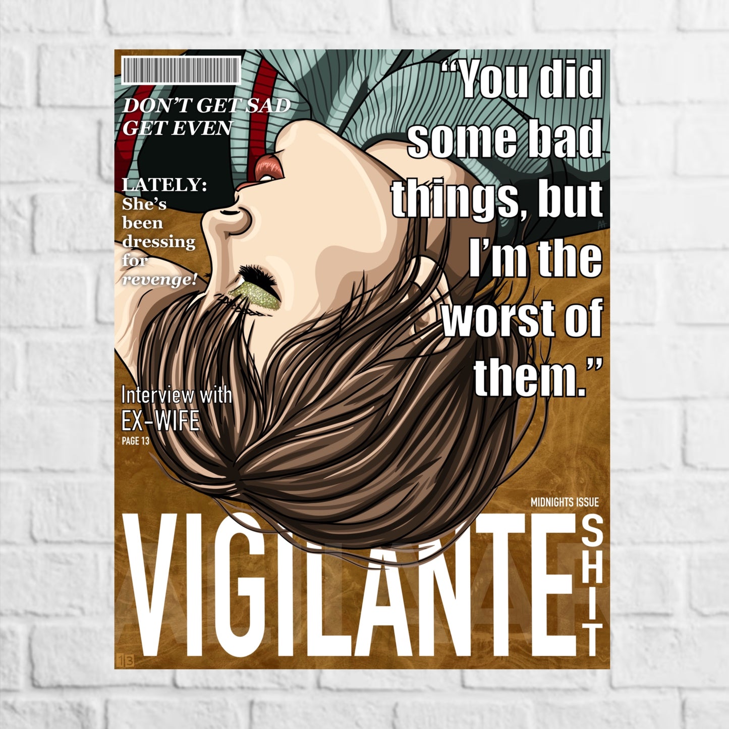 vigilante magazine art print