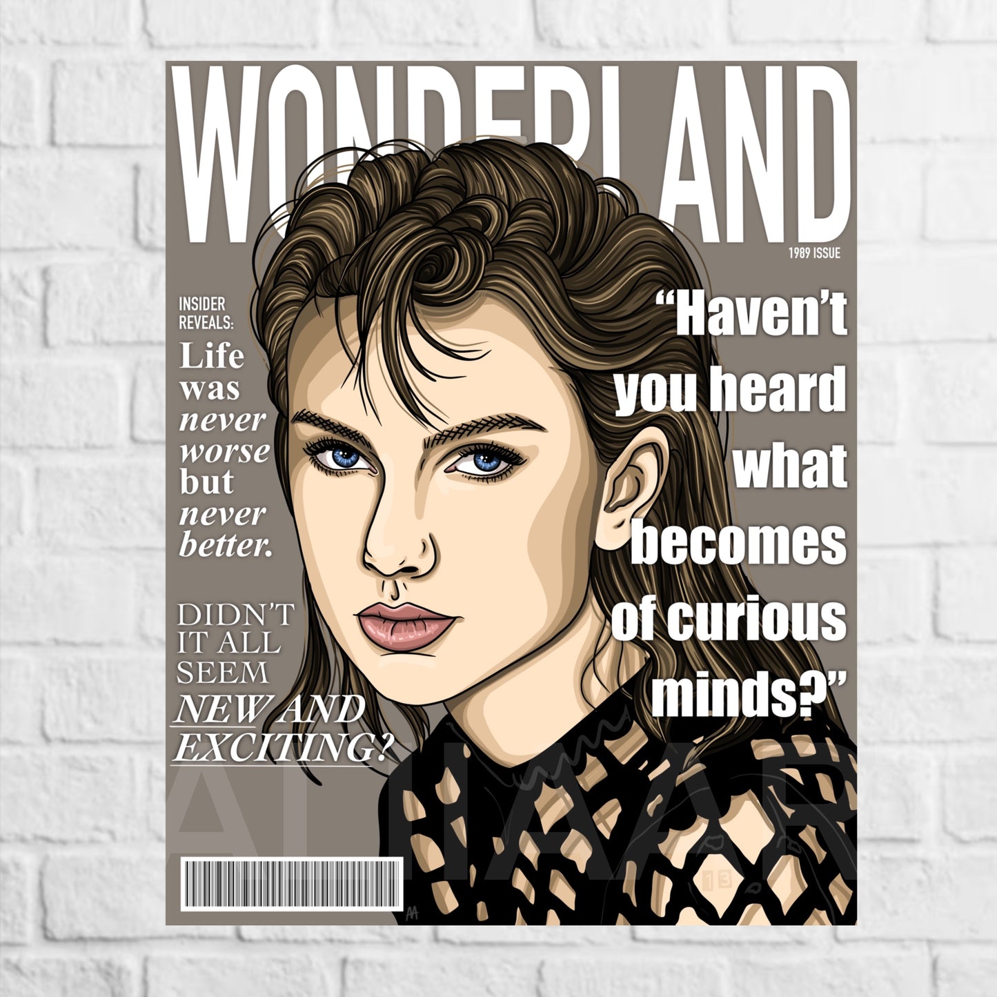 wonderland magazine art print